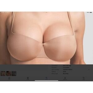 SKIMS 32 C Clay Ultimate Push-Up Soft Underwire Balconette Bra 3NWT Brand New